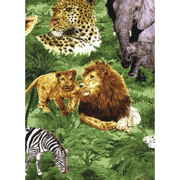 Serengeti - Animal Scatter 2, Green